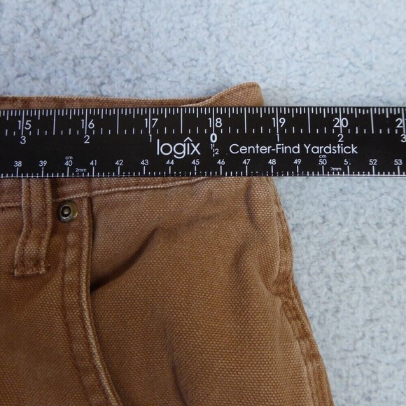 Key Pants Mens 38x34 Brown Dungarees Duck Heavyweight Cotton Carpenter Trucker - Picture 8 of 10